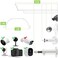 غطاء واقي من الشمس والمطر من Uogw لكاميرات Blink XT و XT2 و Blink Outdoor الجديدة كليًا و Arlo و Arlo Pro و Arlo Pro 2 و Arlo Ultra، سقف واقٍ لكاميرات المراقبة الخارجية، مصنوع من سبائك الألومنيوم (عبو