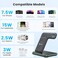 WAITIEE Wireless Charger, 3 in 1 Qi-Certified 15W Fast Charging Station for Apple iWatch Series 5/4/3/2/1,AirPods, Compatible with iPhone 11 Series/XS MAX/XR/XS/X/8/8 Plus/Samsung.