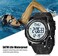 Beeasy Digital Watch Waterproof with Stopwatch Alarm Countdown Dual Time, Ultra-Thin Super Wide-Angle Display Digital Wrist Watches for Men Women.