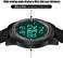 Beeasy Digital Watch Waterproof with Stopwatch Alarm Countdown Dual Time, Ultra-Thin Super Wide-Angle Display Digital Wrist Watches for Men Women.
