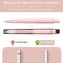 MoKo Holder Case Compatible with Apple Pencil 2nd Generation, Retractable Tip Protection Secures Cap, Protective Cover with Sturdy Clip for iPad Pro 11/12. 9 inch 2020 and 2018 Pencil - Light Pink.