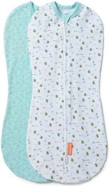 SwaddleMe Pod - Small/Medium, 2 Pack, Little Bees, 0-3 Months.