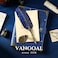 VANGOAL (Blue- Vintage Carving Feather Pen Set, Glittering Quill Pen Set Antique Calligraphy Writing Dip Pen with Ink, 2 Replacement Nibs, Pen Stand Base, Luxury Vintage Signature Pen (Blue.