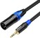 Disino 3. 5mm to XLR Cable, Unbalanced 1/8 inch Mini Jack TRS Stereo Male to XLR Male Microphone Audio Cable - 3. 3 FT.