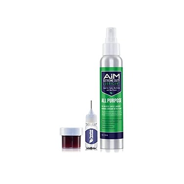 PlanetSafe Lubricants AIM Exercise Equipment Lube Kit, Small - Cleans, Lubricates, Protects - Odorless, Safe, VersaClimber Approved - AIM Extreme Duty Fitness Equipment and AIM Machine Grease.