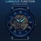 Dentily Men's Skeleton Watch Classic Roman Numeral Steampunk Mechanical Watch Hand-Wind Mens Watches (Blue.