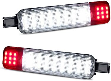 D-Lumina LED Interior Door Lights Door Panel Light Courtesy Warning Lights Lamp White Red for Chevy Silverado GMC Sierra 1500 2500 3500 HD Suburban C1500 C2500 Tahoe Yukon Cadillac Escalade Hum-mer H2
