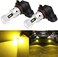 مصابيح ضباب PHINLION 9006 صفراء 3800 لومن فائقة السطوع HB4 9006LL بديل لمصباح LED للسيارات والشاحنات وسيارات الدفع الرباعي مصابيح الضباب أو مصابيح DRL، 3000K أصفر ذهبي.