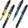 Mudder 4 Pieces Pocket Screwdriver 4 in 1 Pen Screwdriver Multipurpose Portable Screwdriver Crossing Flathead Screwdriver for Repairing.