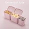 LANEYLI Formula Dispenser with Scoop Milk Powder Formula Containers for Travel Baby Food Storage and Snack Cup for Outdoor Activities On-The-Go Pink(Outer Box Capacity: 0. 92 LB(420 g.