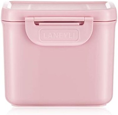 LANEYLI Formula Dispenser with Scoop Milk Powder Formula Containers for Travel Baby Food Storage and Snack Cup for Outdoor Activities On-The-Go Pink(Outer Box Capacity: 0. 92 LB(420 g.