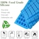 JOERSH Square Candy Molds Silicone Molds for Hard Candy, Gummy, Caramels, Chocolate, Ganache, Ice Cubes, 252 Cavity.