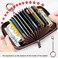 FurArt Credit Card Wallet, Zipper Card Cases Holder for Men Women, RFID Blocking, Keychain Wallet, Compact Size.