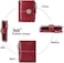 SENDEFN Small Womens Wallet Leather Bifold Card Holder RFID Blocking with Zipper Coin Pocket.