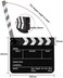 Snnisttek Coolbuy112 Movie Directors Clapboard, Photography Studio Video TV Acrylic Clapper Board Dry Erase Film Slate Cut Action Scene Clapper with a Magnetic Blackboard Eraser and Two Custom Pens, B