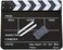 Snnisttek Coolbuy112 Movie Directors Clapboard, Photography Studio Video TV Acrylic Clapper Board Dry Erase Film Slate Cut Action Scene Clapper with a Magnetic Blackboard Eraser and Two Custom Pens, B