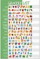 Elwyn Life Visual Grocery List Magnet Pad for Fridge - Shopping List Magnetic Note Pad For Fridge - 6 x 9" - 50 Sheets - Meal Planner, To Do List Notepad, Weekly Planner MenuMemo Pad - Gifts for Mom,