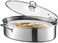 Eglaf 8Qt Stainless Steel Fish Steamer - Multi-Use Oval Cookware with Rack, Ceramic Pan, Chuck - Stockpot for Steaming Fish, Boiling Soup.
