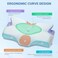 Elviros Cervical Memory Foam Pillows for Neck and Shoulder Pain, Ergonomic Orthopedic Sleeping Support Pillow for Side Sleepers, Back and Stomach Sleepers (Soft.