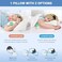 Elviros Cervical Memory Foam Pillows for Neck and Shoulder Pain, Ergonomic Orthopedic Sleeping Support Pillow for Side Sleepers, Back and Stomach Sleepers (Soft.