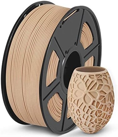SUNLU 3D Printer Filament, PLA Filament 1. 75mm wood 3d printer filament.