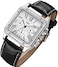Gute Mens Watches, Mechanical Calendar Automatic Self-Winding Roman Numeral PU Leather Wrist Watch with Blue Hands.