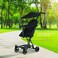 Dream On Me Coast Rider Travel Stroller Lightweight Stroller Compact Portable and Vacation Friendly Stroller, Black, 1-pound.