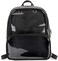 SteamedBun Ita Bag Double Window Candy PU Leather Backpack Kawaii Pins Bag (Black-Large.