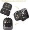 SteamedBun Ita Bag Double Window Candy PU Leather Backpack Kawaii Pins Bag (Black-Large.