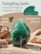 Rena Chris Gua Sha Facial Tools, Natural Jade Stone Guasha Tool, Manual Massage Sticks for Jawline Sculpting and Puffiness Reducing, Gua Sha Scraping Massage Tool, Skin-Care Gift (Green.