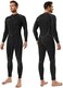 Seaskin Mens 3mm Shorty Wetsuit Womens, Full Body Diving Suit Front Zip Wetsuit for Diving Snorkeling Surfing Swimming.