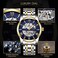 A ALPS Men&rsquo;s Watch Black Mechanical Stainless Steel Skeleton Waterproof Automatic Self-Winding Roman Numerals Diamond Dial Wrist Watch.