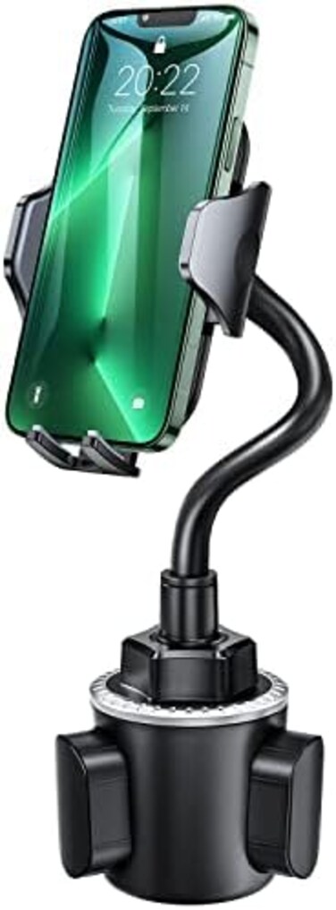 Andobil Cup Holder Phone Mount Ultimate Easy Clamp Hands-Free Cup Phone Holder for Car, Adjustable Gooseneck Cup Cradle Car Mount for iPhone 11 Pro/XR/XS Max/X/8/7 Plus/6s/Samsung S10/Note 9/S8 Plus.