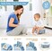 MCGMITT Portable Potty Training Seat for Toddler Kids - Foldable Training Toilet for Travel with Travel Bag and Storage Bag (Blue.
