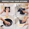 Kitinjoy 100% Cotton Kitchen Dish Cloths, 6 Pack Waffle Weave Ultra Soft Absorbent Dish Towels for Drying Dishes Quick Drying Kitchen Towels Dish Rags, 12 X 12 Inches, Dark Grey.