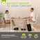 ErgoFoam Foot Rest for Under Desk at Work - Chiropractor Endorsed 2in1 Adjustable Premium Under Desk Footrest - Ergonomic Desk Foot Rest with High-Density Compression-Resistant Soft Foam (Black, Mesh.