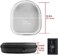 Geekria Shield Headphones Case Compatible with JBL TUNE 760NC/750NC/720BT, Live 770NC, Replacement Hard Shell Travel Carrying Bag with Cable Storage (Dark Grey.
