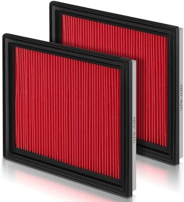 AUTOKAY 2pcs Engine Air Filter 16546JK20A Fit for Nissan 370Z 350Z Infiniti QX50 Q40 Q60 EX35 EX37 G37 G35 G25.