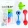 KiddiKap - No Spill Silicone Bottle Topper Spout - 3 Pack Bundle (Red, Blue, Green- BPA Free - 7mm Slit.