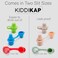 KiddiKap - No Spill Silicone Bottle Topper Spout - 3 Pack Bundle (Red, Blue, Green- BPA Free - 7mm Slit.