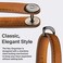 Orbitkey Crazy Horse Leather Key OrganizerQuiet ProfileHolds up to 7 Keys.