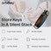 Orbitkey Crazy Horse Leather Key OrganizerQuiet ProfileHolds up to 7 Keys.