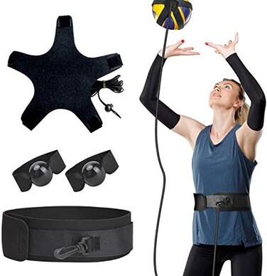 TOBWOLF Volleyball Training Pass Rite Aid Resistance Band, Elastic Volleyball Resistance Belt Set for for Practicing Serving, Arm Swing Passing, Agility Training.