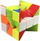 Yunteng Cube Twist 3x3 Stickerelss Speed Cube Vivid Color Magic Puzzle Toys Puzzle Boxes(Twist 3rd Order.