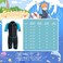Seaskin Kids Wetsuit for Boys Girls Toddlers, 2mm Shorty Diving Suits Front Zipper 3mm Full Suits Back Zip Wet Suits Neoprene Thermal Swimsuits Keep Warm for Diving Surfing Swim Lessons.
