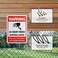 Sheenwang 4-Pack Private Property No Trespassing Sign, Video Surveillance Signs Outdoor, UV Printed. 040 Mil Rust Free Aluminum 10 x 7 in, Security Camera Sign for Home, Business, Driveway Alert, CCTV