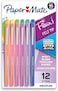 أقلام Paper Mate Flair ذات رأس لباد، رأس متوسط، متنوعة، إصدار خاص بلمسات كلاسيكية، عبوة من 12 قلمًا.