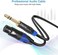 DISINO XLR Female to 1/4 Inch 6. 35mm TRS Stereo Jack Cable, 3 Pin Female XLR to Quarter inch Balanced Signal Interconnect Patch Cord (6. 6 Feet.