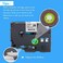 شريط لاصق بديل متوافق من LabelPros لطابعة Brother P Touch TZe، مقاس 12 مم (0.47 بوصة) (أسود على أبيض/برتقالي/شفاف/أحمر/أزرق/أصفر/أخضر) لطابعة P Touch PT-D210 H110 D400، مغلف، 8