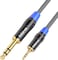 Tisino Mini Jack to Jack Stereo Audio Cable, Nylon Braid 3. 5mm to 6. 35mm TRS Stereo Jack Cable Interconnect Patch Lead Cord for Guitar, Laptop, Speaker, Amplifiers - 1m.